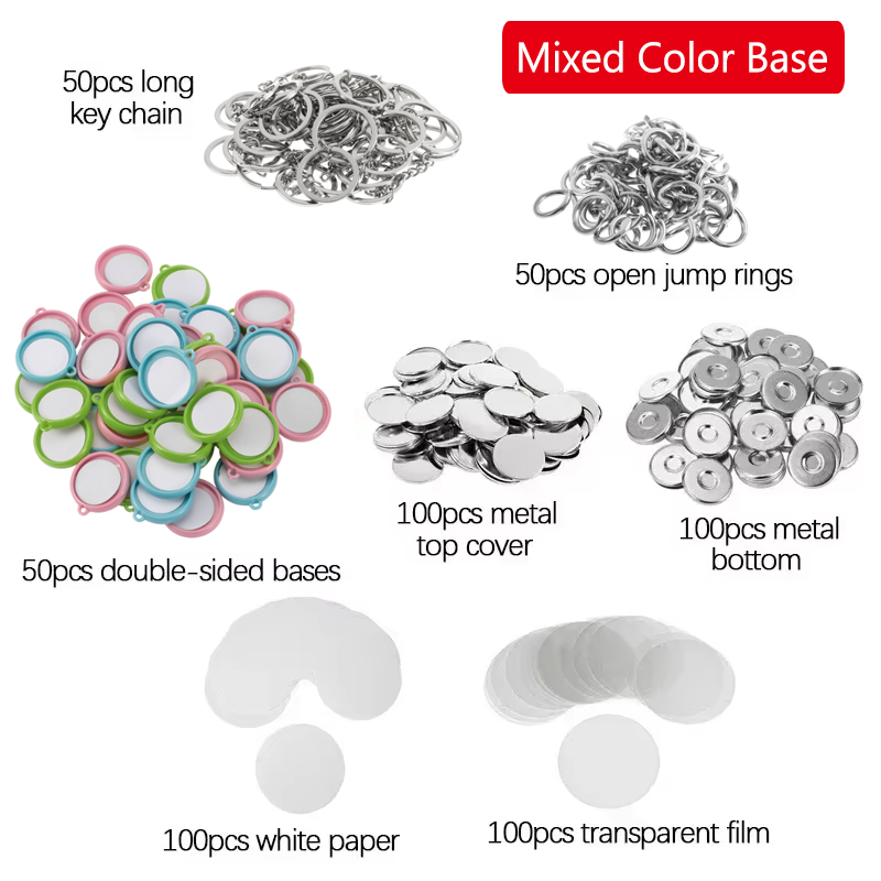 50 Stück/Set DIY Doppelseitige – Button Badge Blank Bewertung und Preis