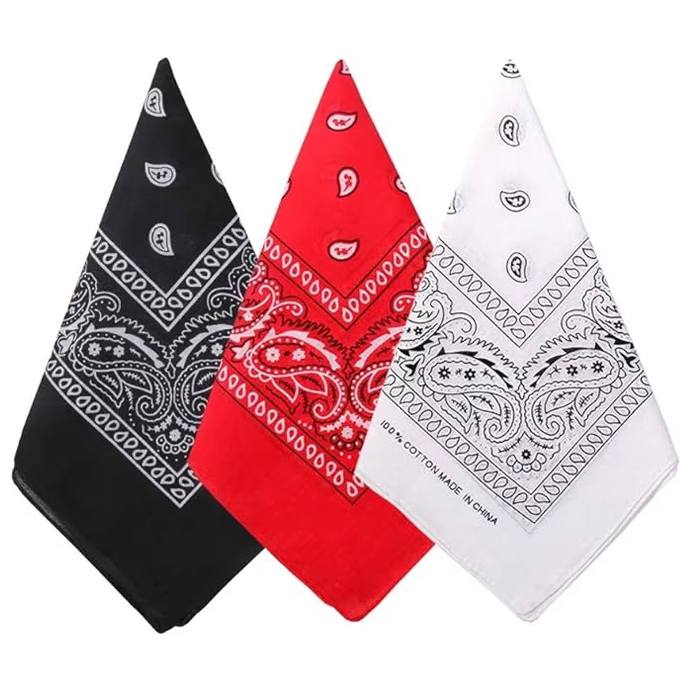 Hip-Hop-Cowboy-Paisley-Schal,  – Bandana Blank White Bewertung und Preis