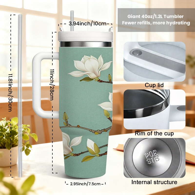 1 Stück 40 Oz Edelstahl-Isolie – Sublimation Mug White Bewertung und Preis