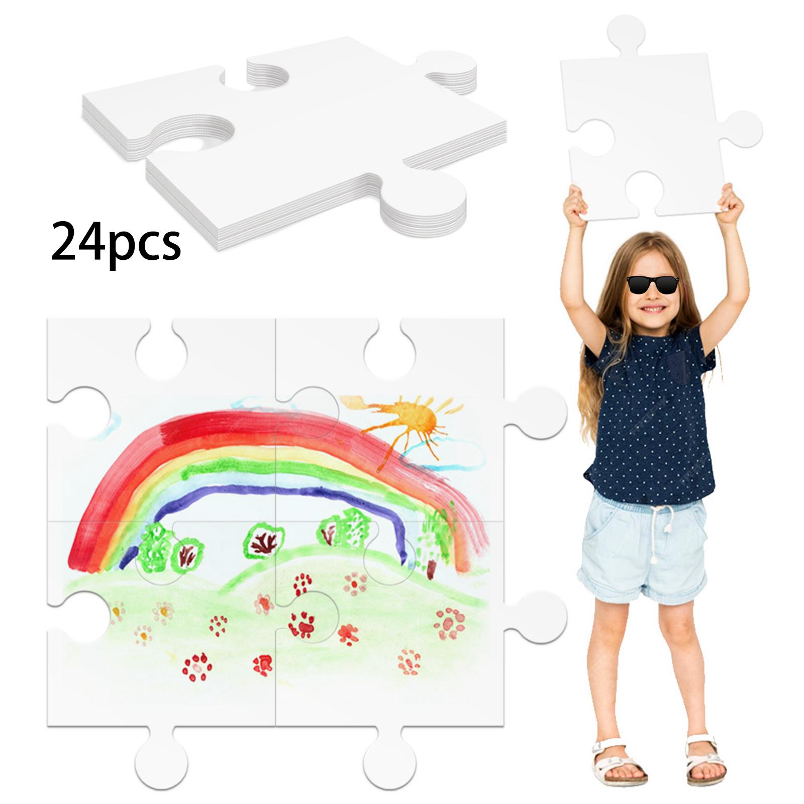 24 Stück Weiße Karton-Leerpuzz – Puzzle Blank White Bewertung und Preis